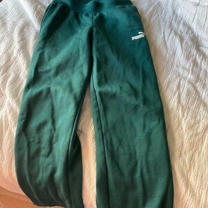PUMA Straight Leg Fleece Sweatpants S